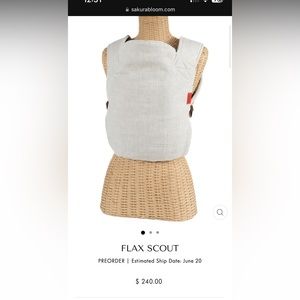 Linen Sakura Bloom baby carrier